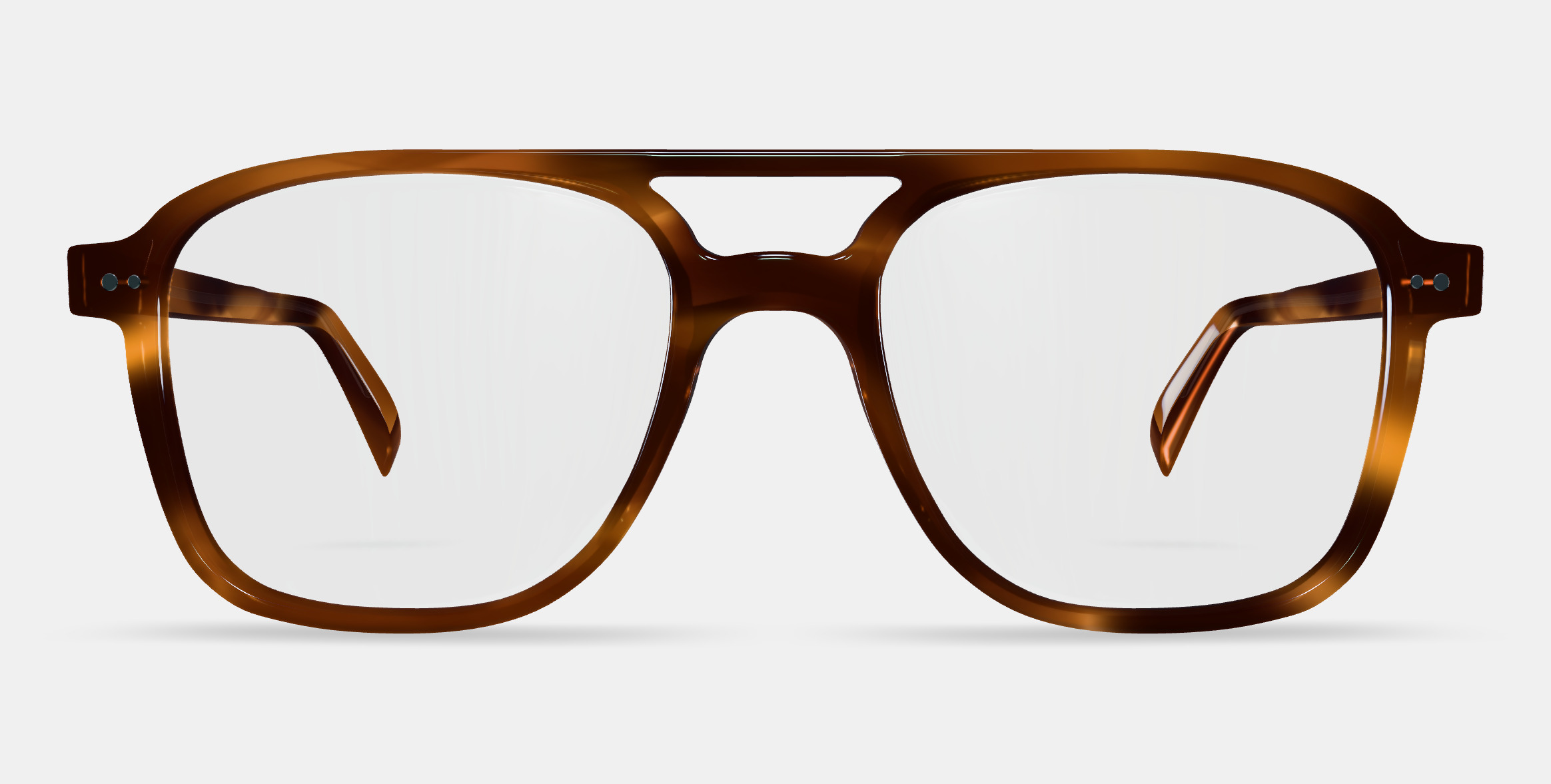 Brimmer Eyeglasses in Black Walnut 3D model_10