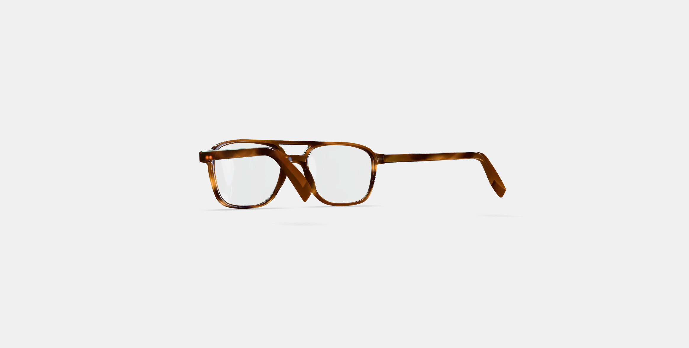 Brimmer Eyeglasses in Black Walnut 3D model_16