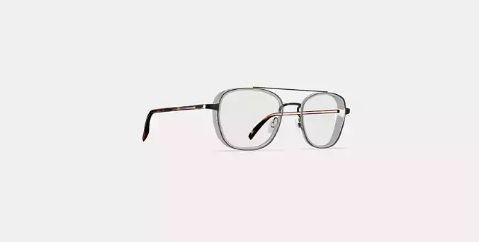 Earle Eyeglasses in Crystal with Riesling