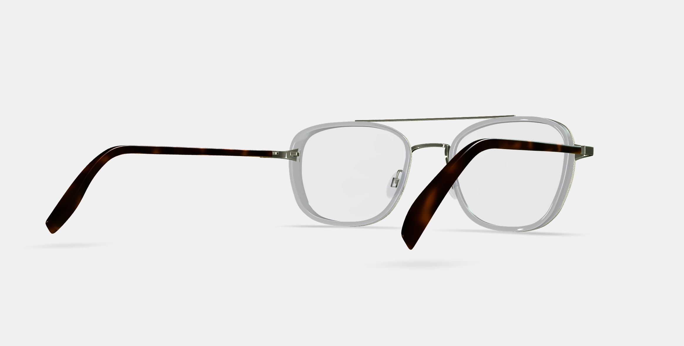 Earle Eyeglasses in Crystal with Riesling 3D model_5