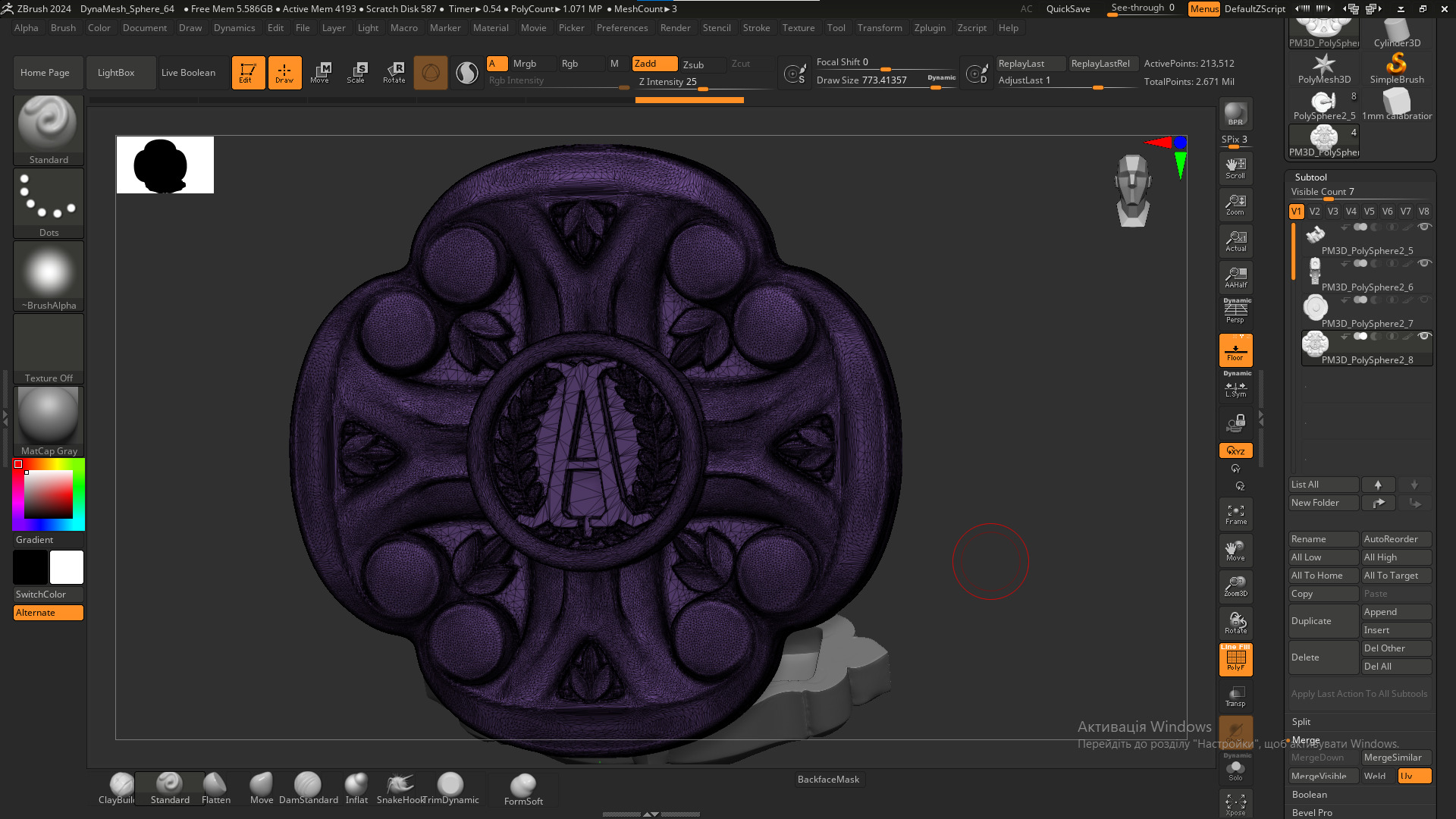 Cufflinks 3D print model 3D print model_8