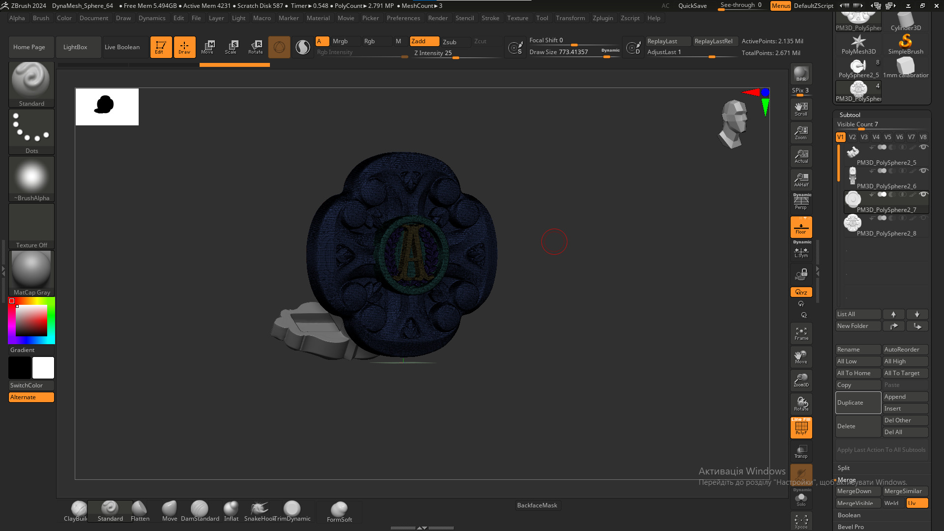 Cufflinks 3D print model 3D print model_9