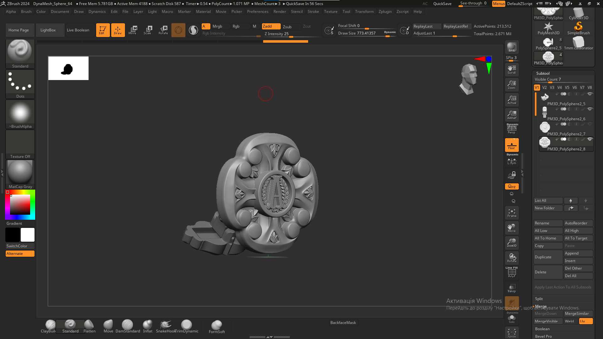 Cufflinks 3D print model 3D print model_7
