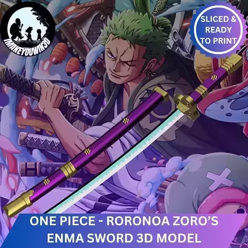 One piece - Zoros Enma katana 3D print model