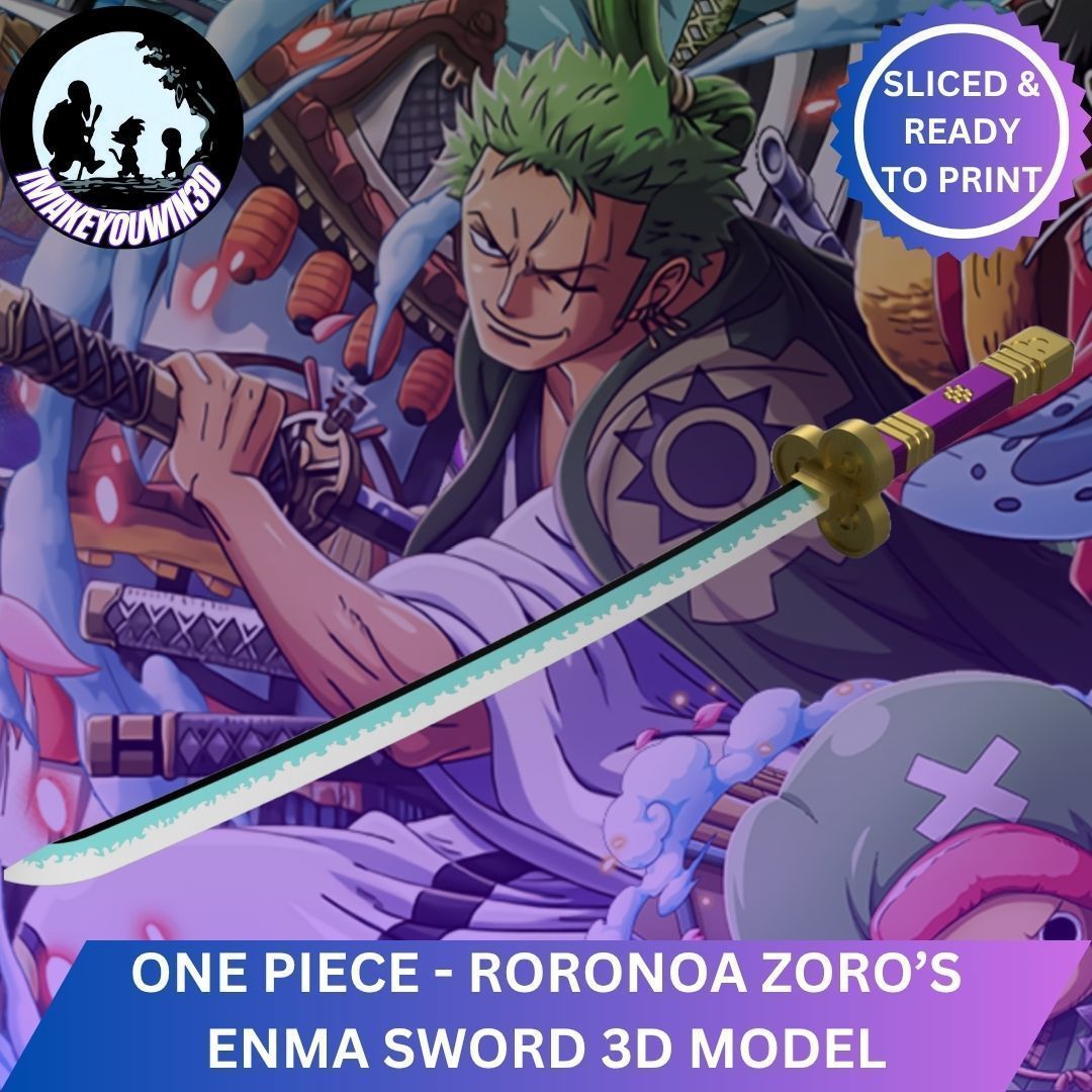 One piece - Zoros Enma katana 3D print model_1