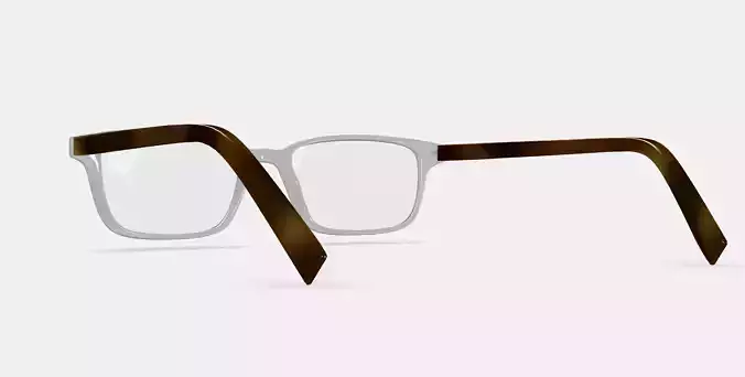 Wilkie Eyeglasses in Crystal with English Oak