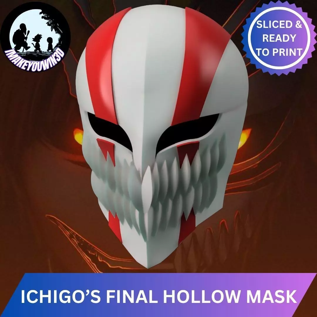 Bleach - Ichigos Hollow Mask 3D print model_0