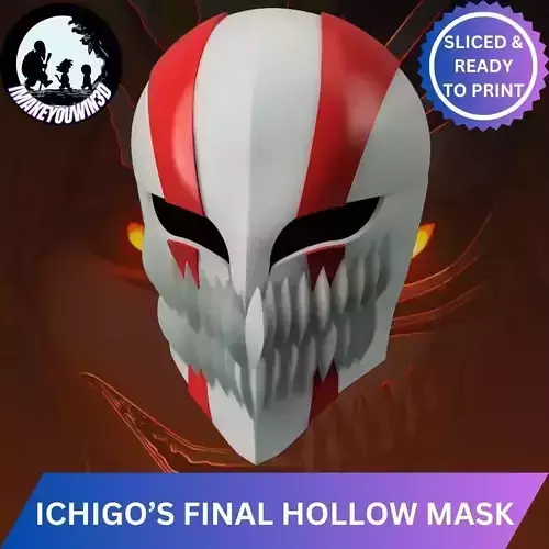 Bleach - Ichigos Hollow Mask 3D print model