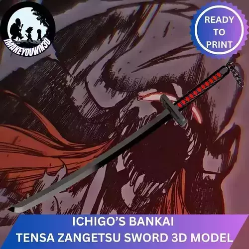 Bleach - Ichigo Kurosakis Bankai Tensa Zangetsu