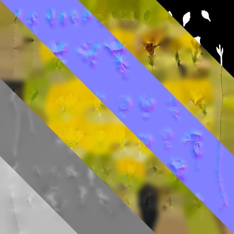 Anydrafts Mecardonia gold dust Flower 01 Texture_8