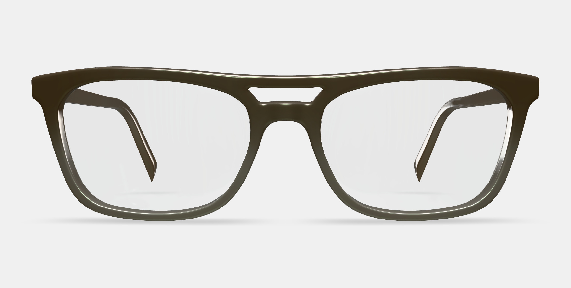 Benicio Eyeglasses in Sage Leaf Fade 3D model_11