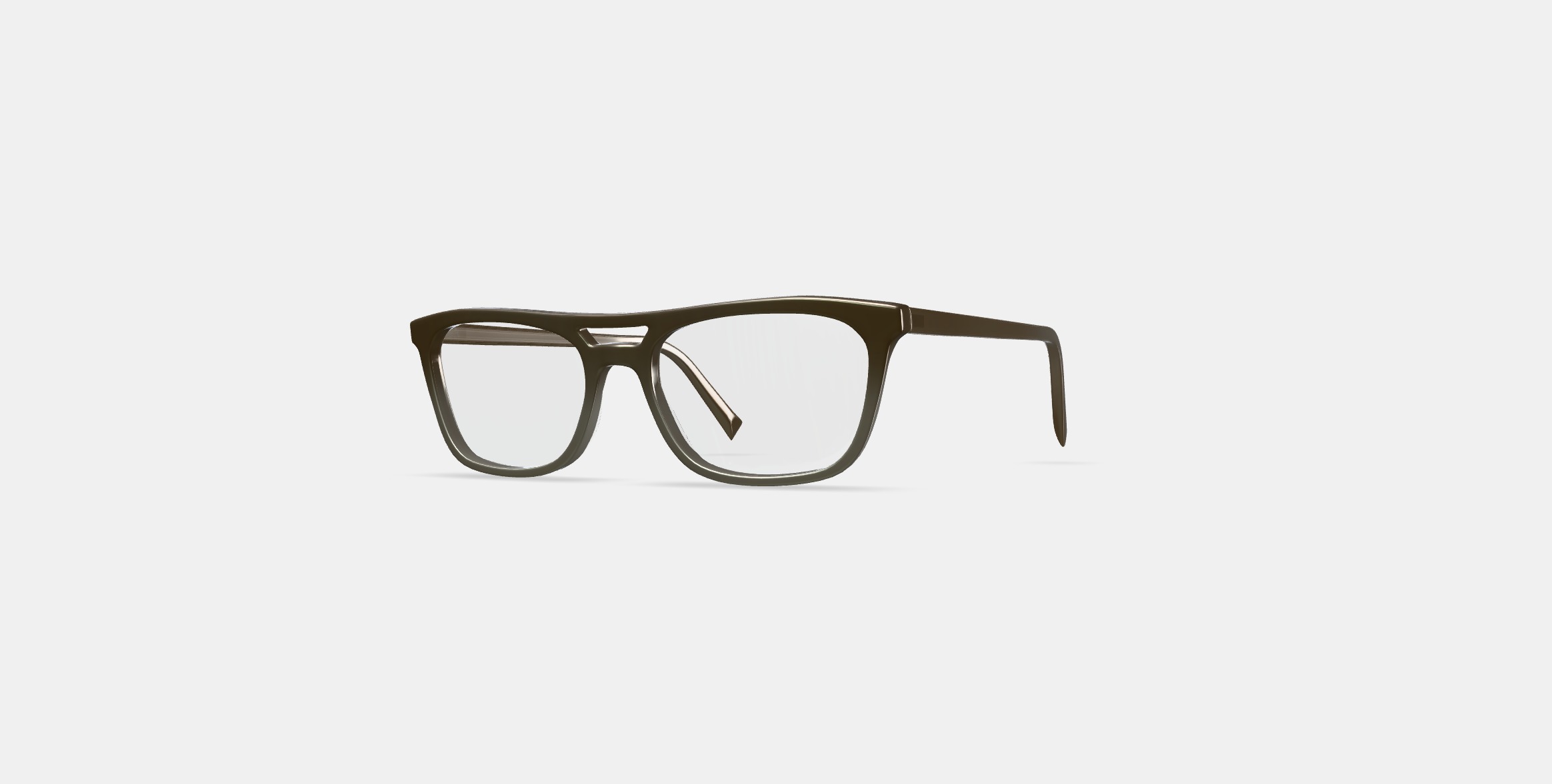 Benicio Eyeglasses in Sage Leaf Fade 3D model_12