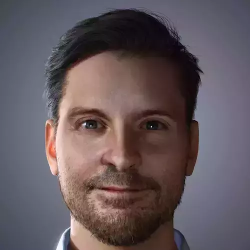 Tobey Maguire Character Low-poly 3D model