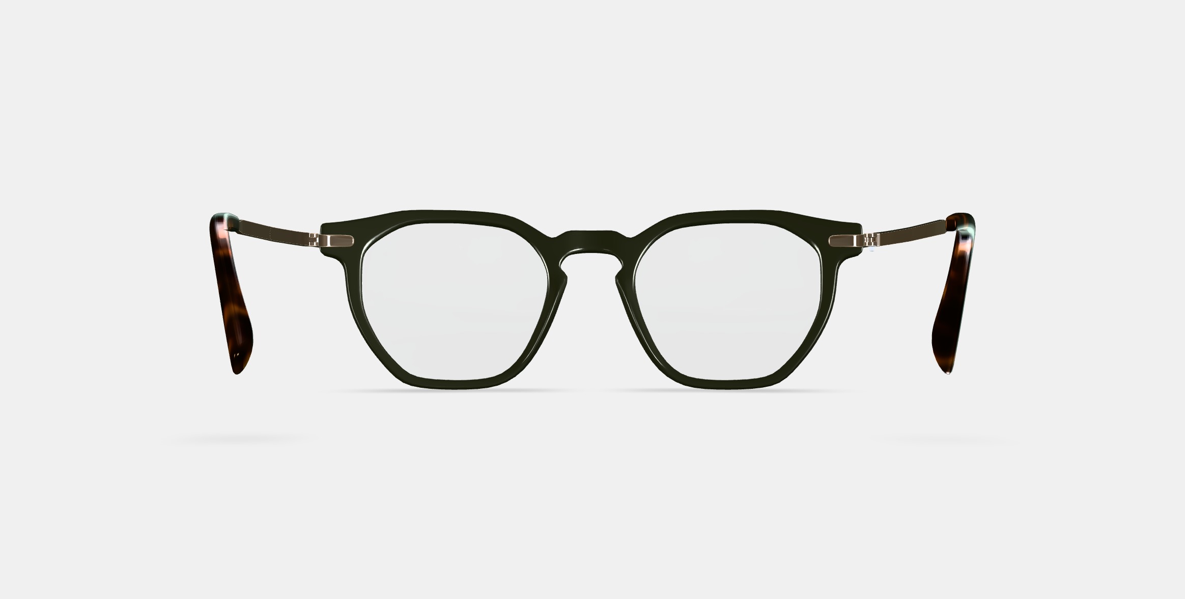 Rustin Eyeglasses in Olive with Riesling 3D model_15