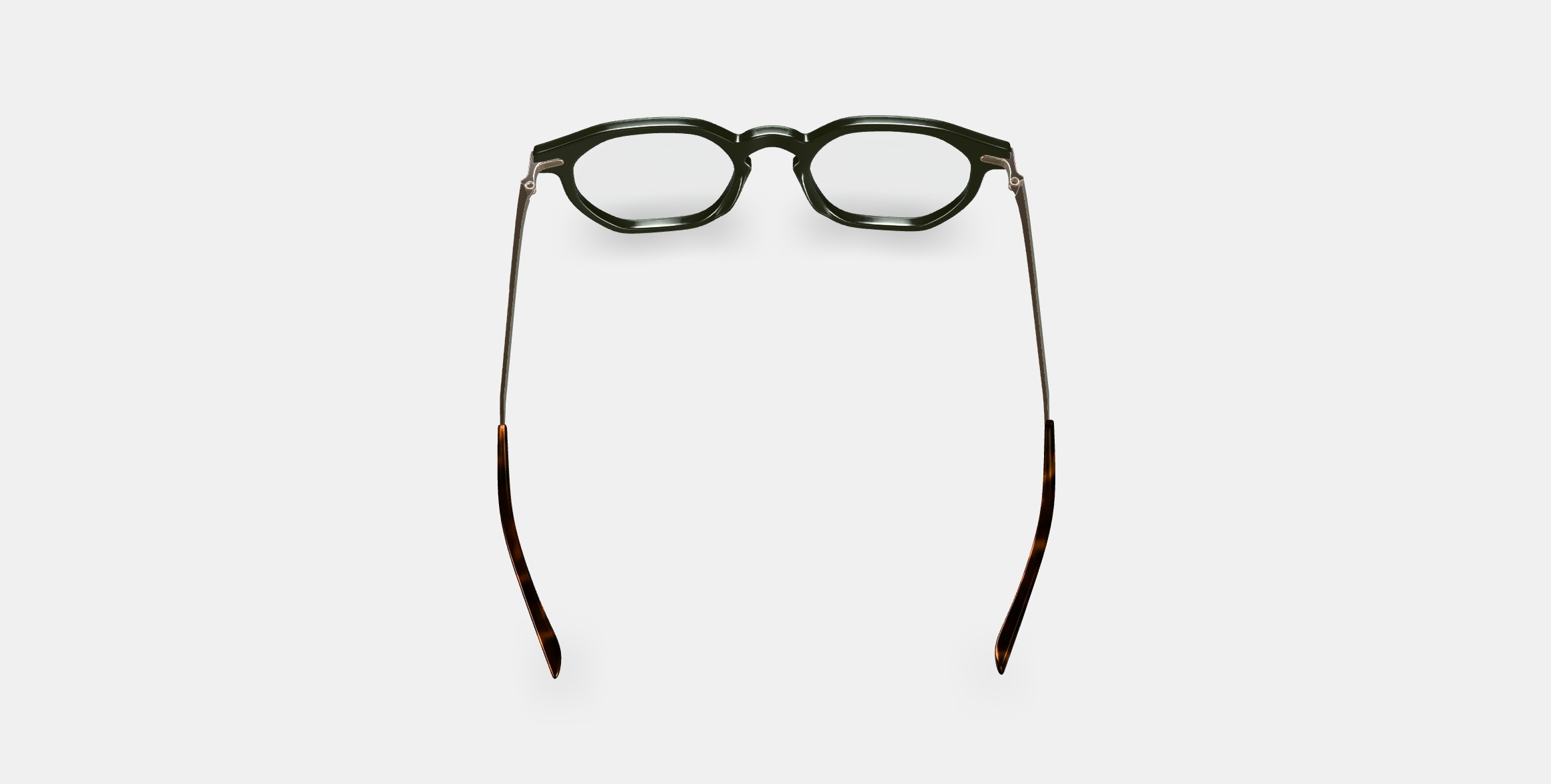 Rustin Eyeglasses in Olive with Riesling 3D model_2