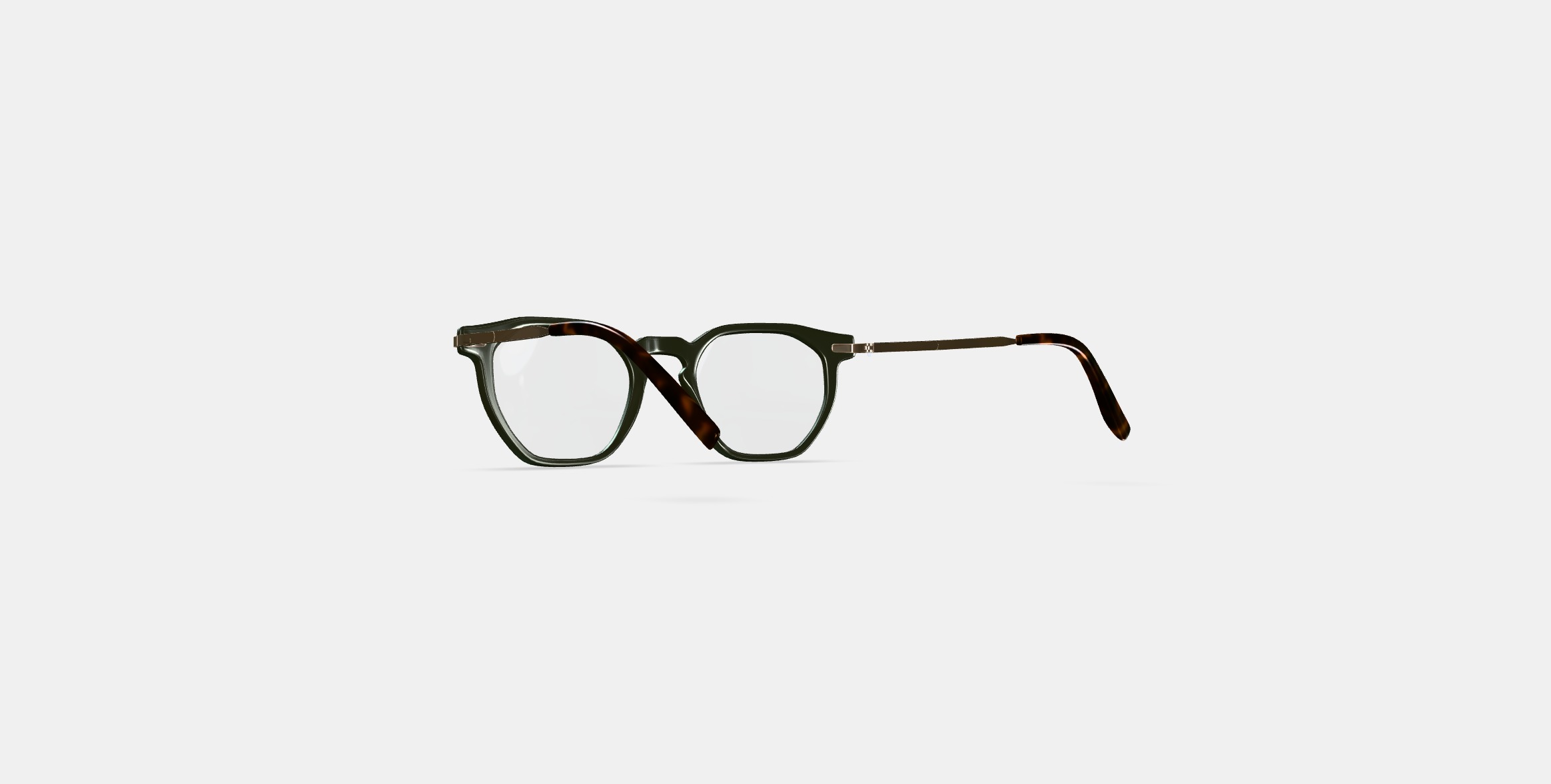 Rustin Eyeglasses in Olive with Riesling 3D model_16