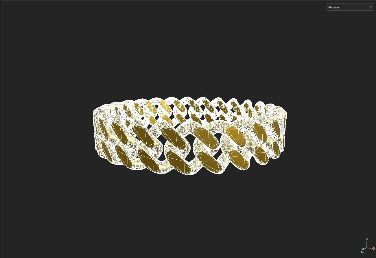 chain bracelet 3D model_6