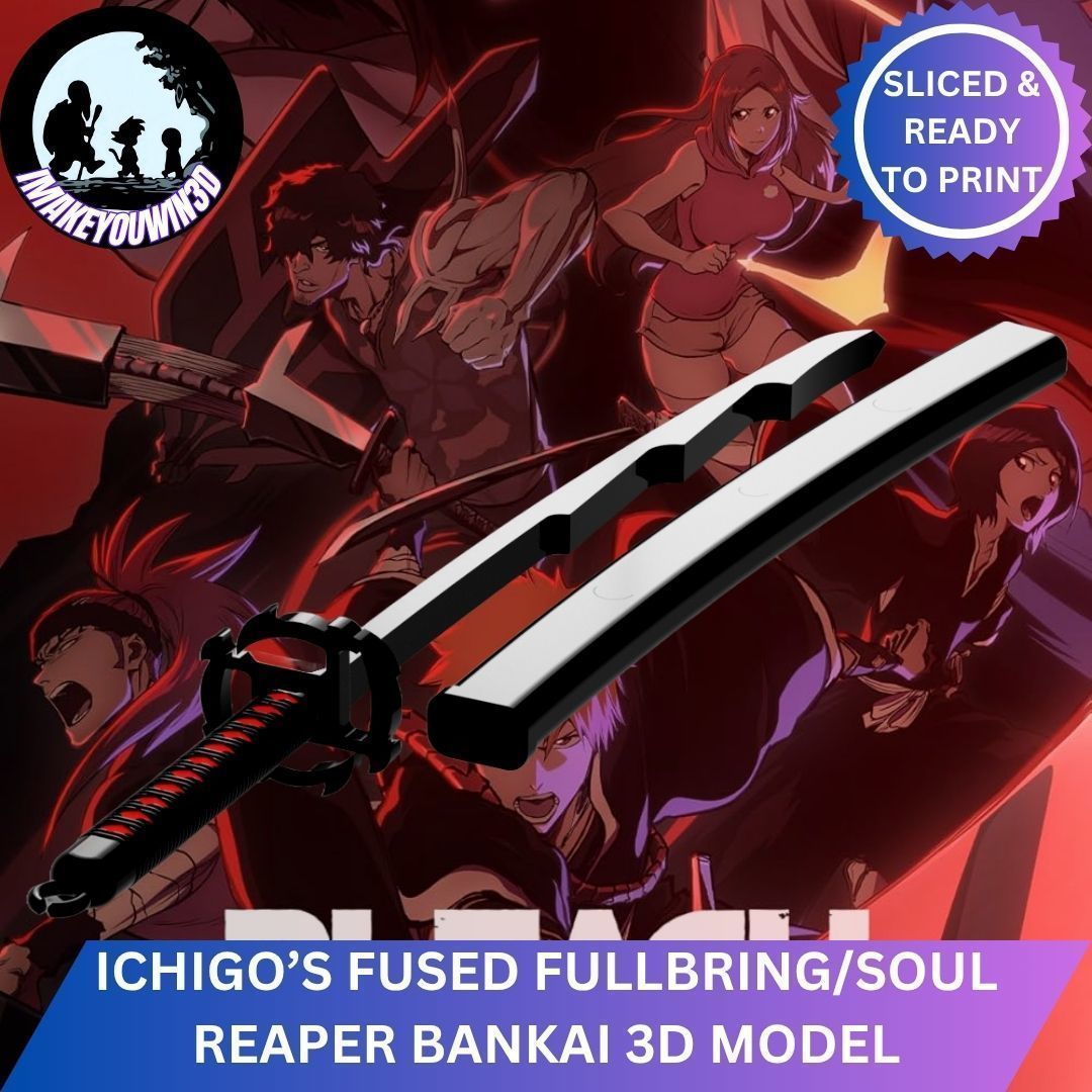 Bleach - Ichigos Fullbring Bankai Tensa Zangetsu 3D print model_1