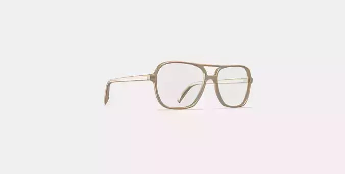 Carrick Eyeglasses in Camel 3D model