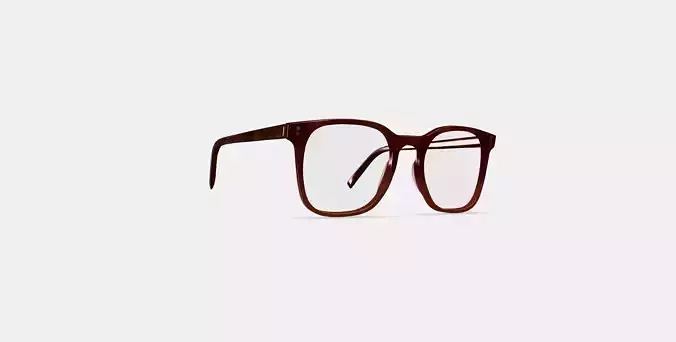 Rosie Eyeglasses in Mulberry Tortoise Fade 3D model
