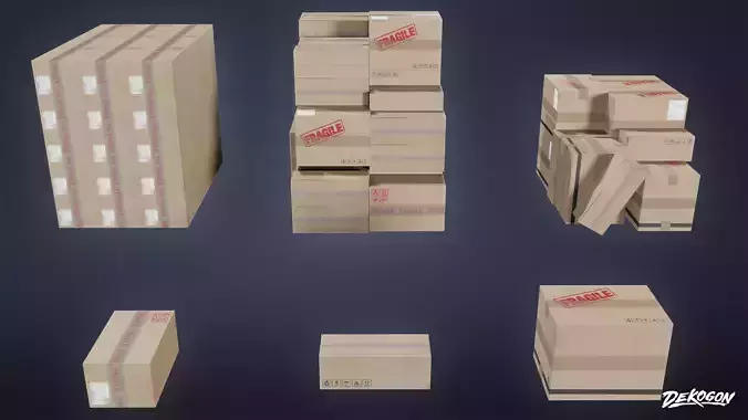 INDUSTRIAL - Palette Stack 01 - LOW POLY AND NANITE