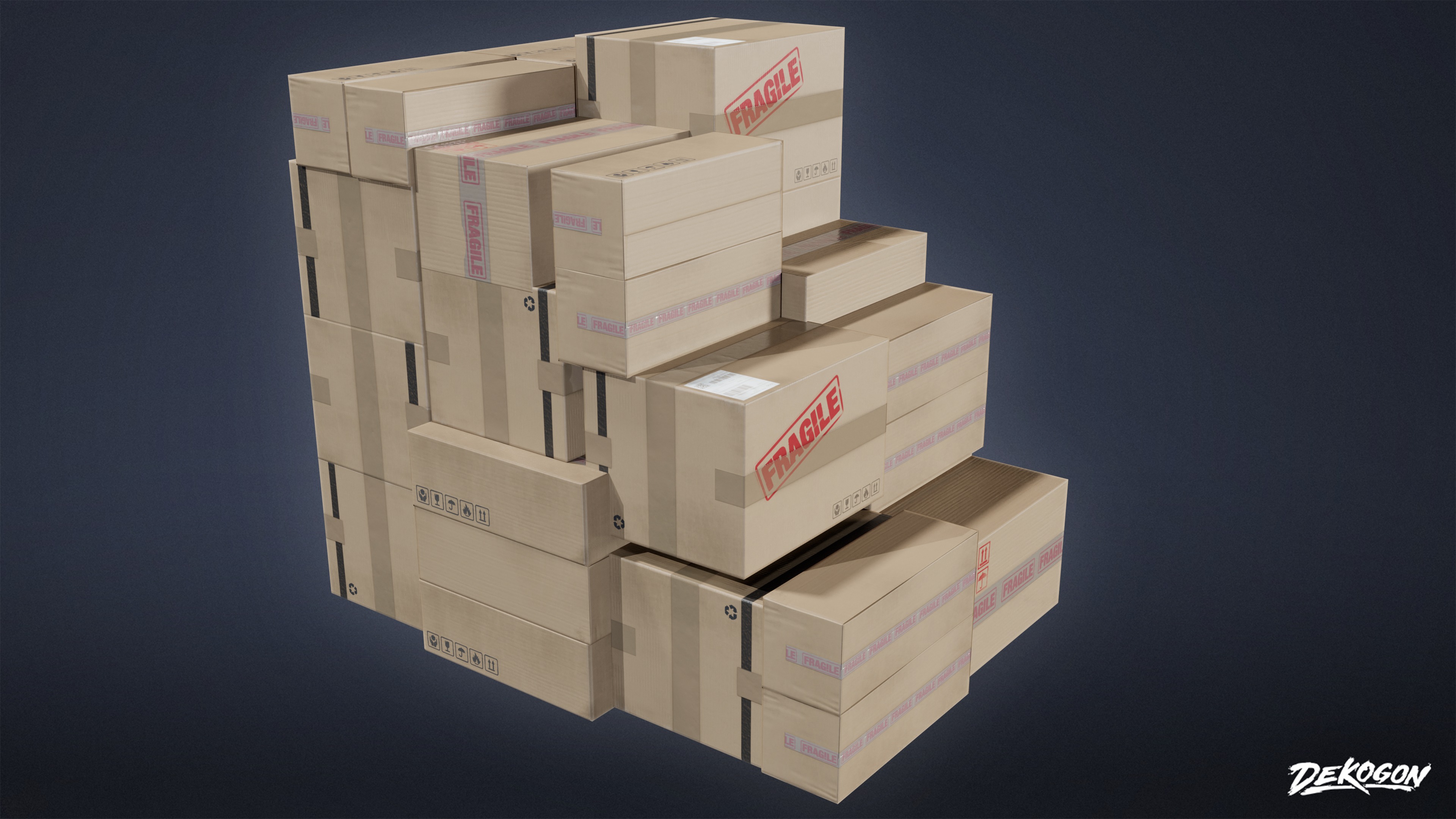 INDUSTRIAL - Palette Stack 01 - LOW POLY AND NANITE Low-poly 3D model_5