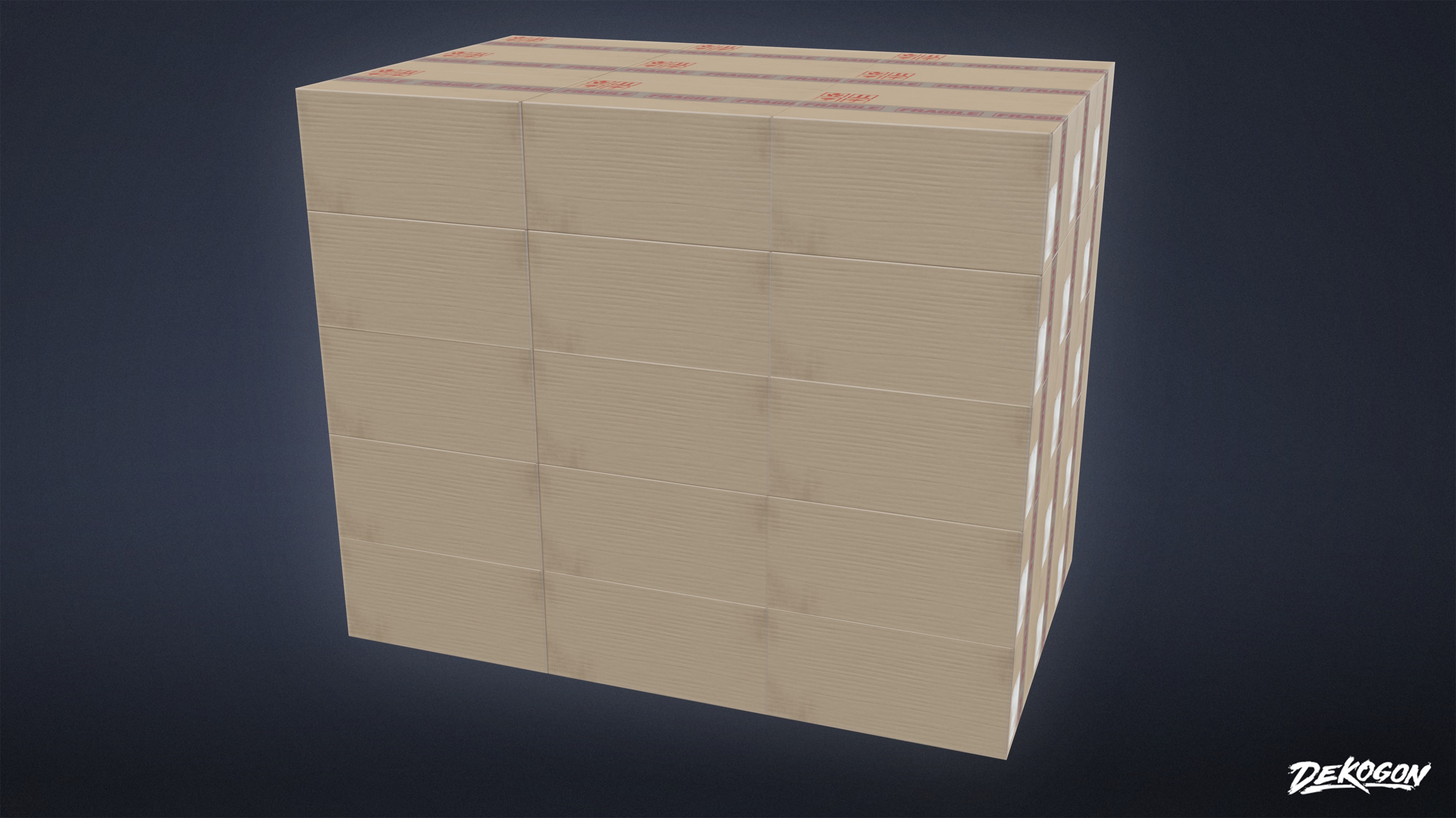 INDUSTRIAL - Palette Stack 01 - LOW POLY AND NANITE Low-poly 3D model_3