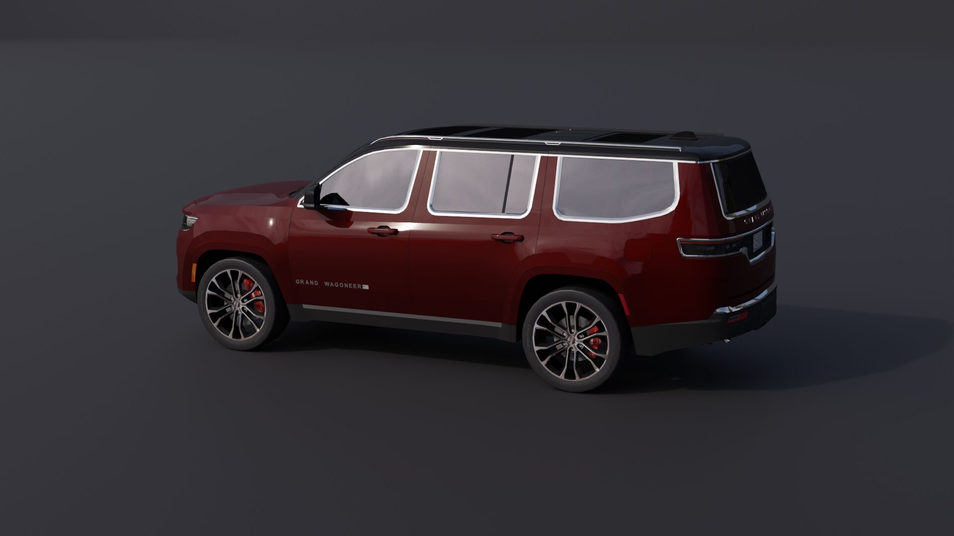 Jeep Grand Wagoneer Low-poly 3D model_3