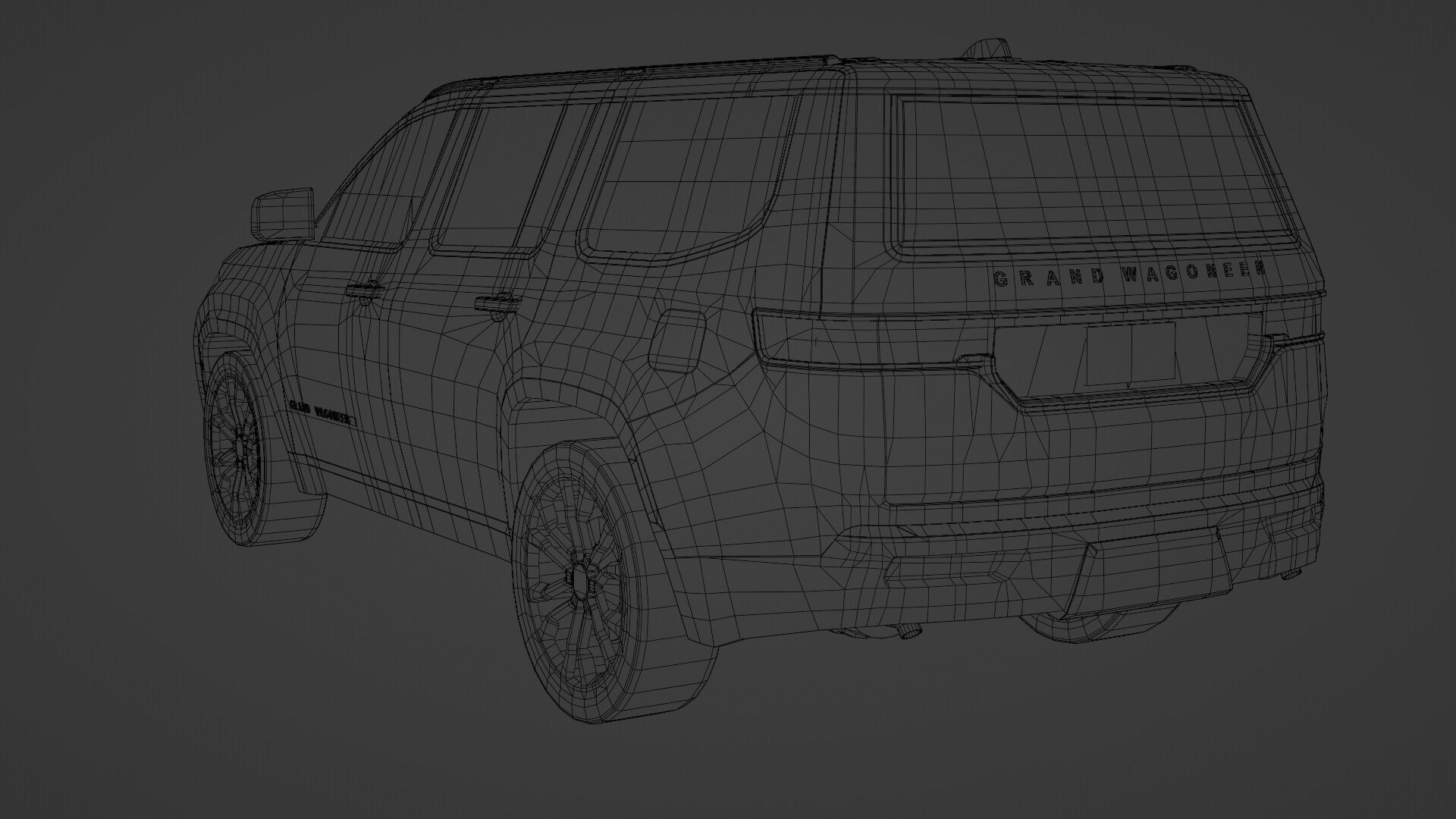 Jeep Grand Wagoneer Low-poly 3D model_34