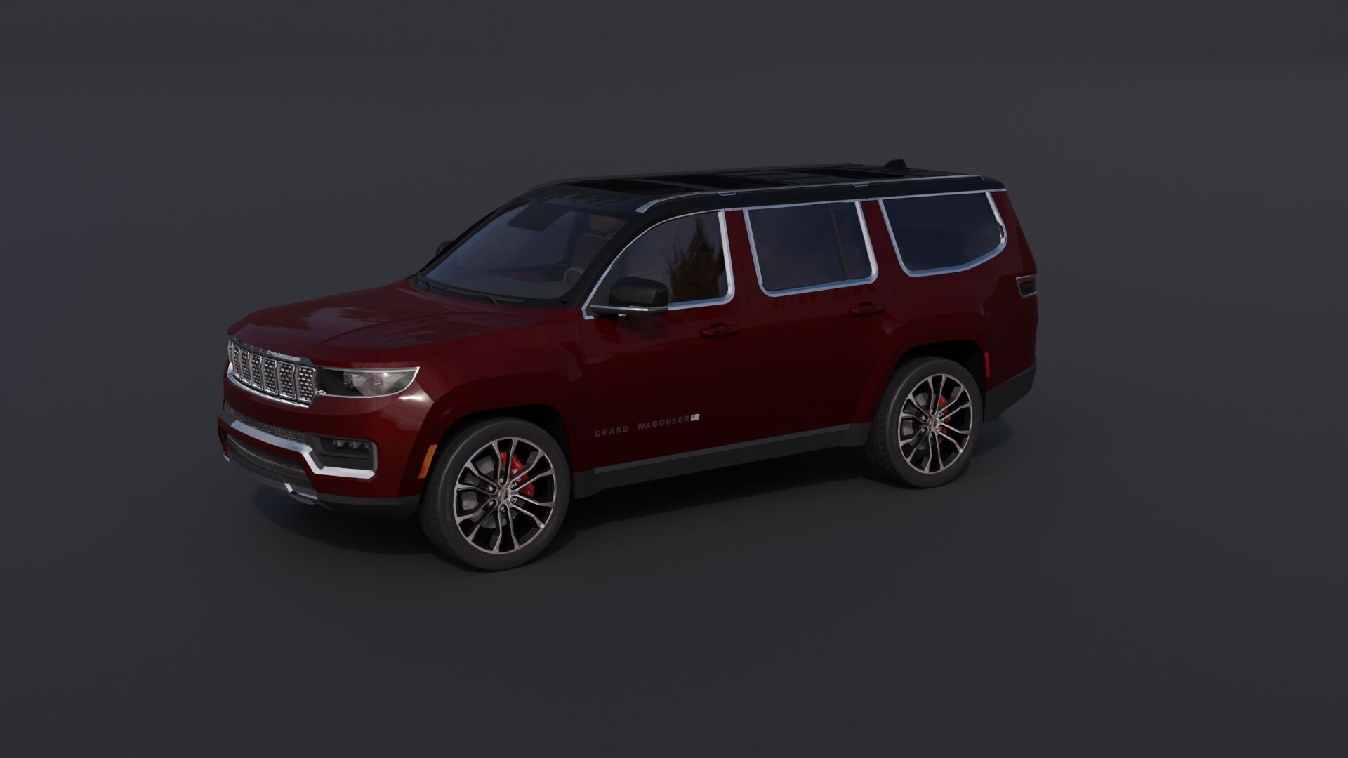 Jeep Grand Wagoneer Low-poly 3D model_28