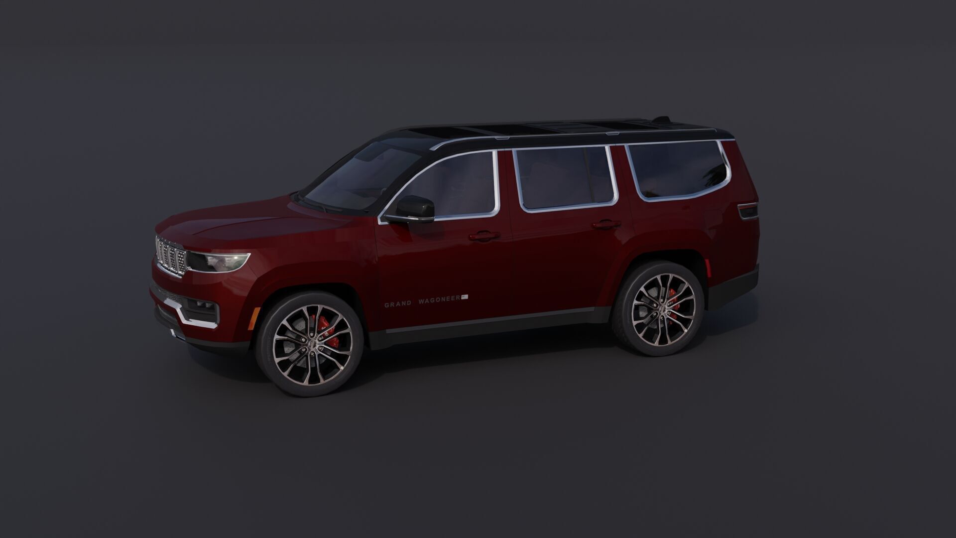 Jeep Grand Wagoneer Low-poly 3D model_29