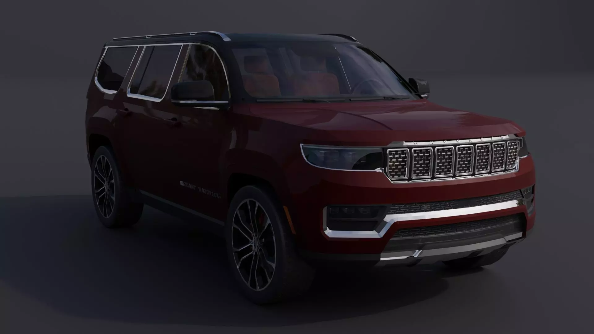 Jeep Grand Wagoneer Low-poly 3D model_0