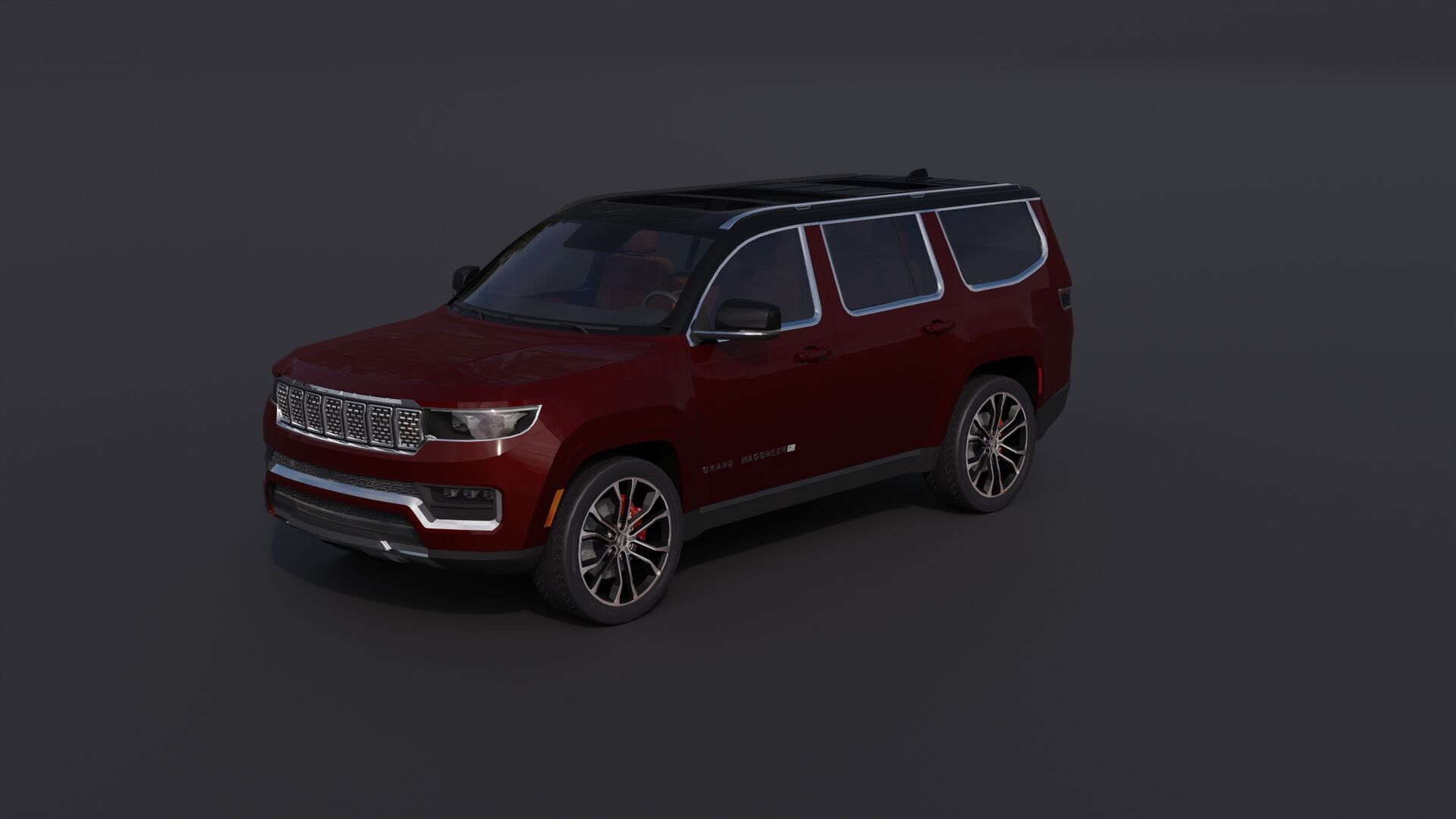 Jeep Grand Wagoneer Low-poly 3D model_27