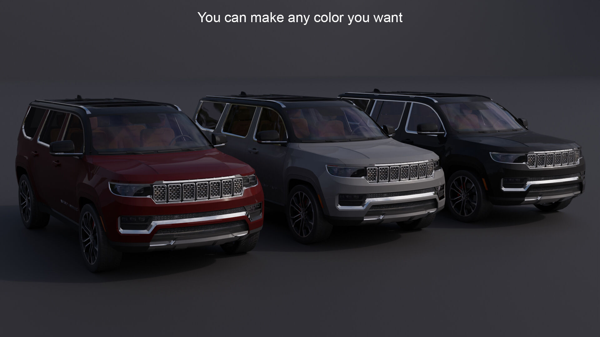 Jeep Grand Wagoneer Low-poly 3D model_1