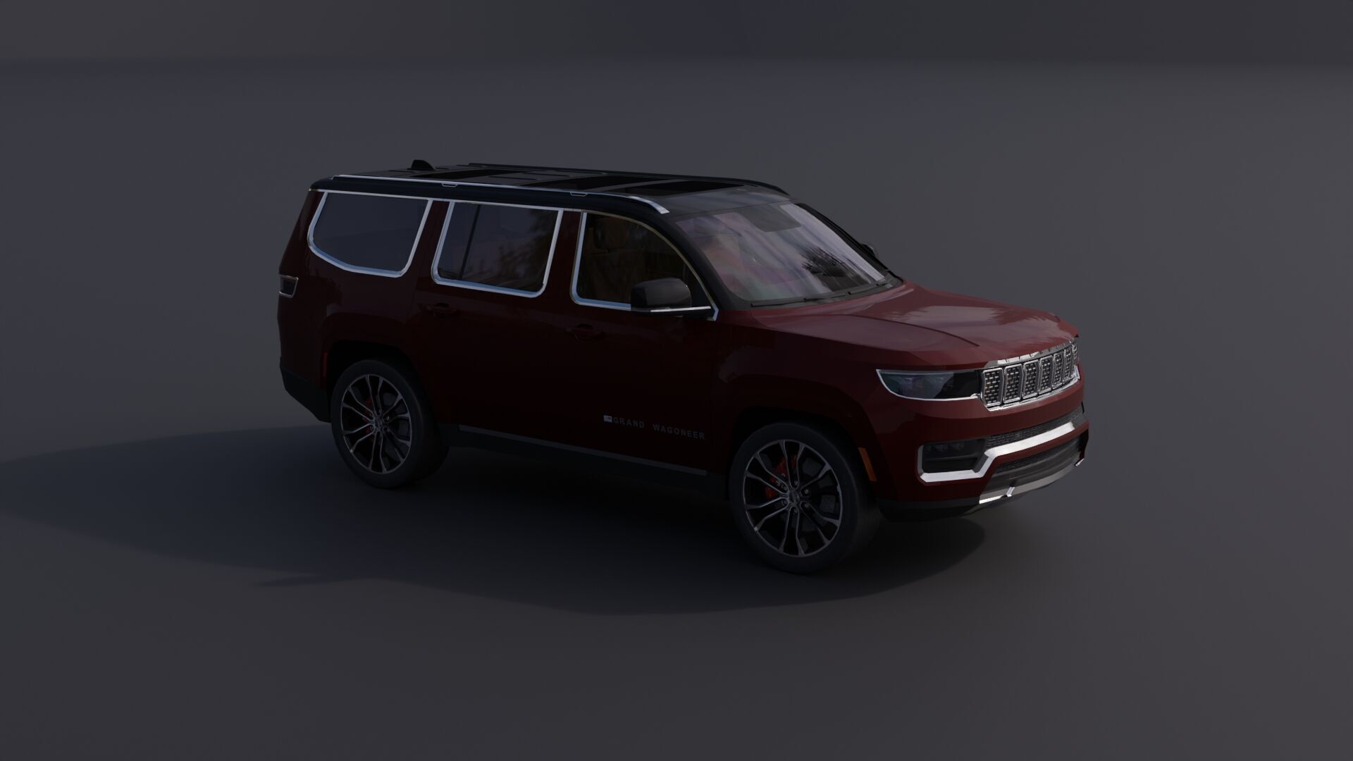 Jeep Grand Wagoneer Low-poly 3D model_19