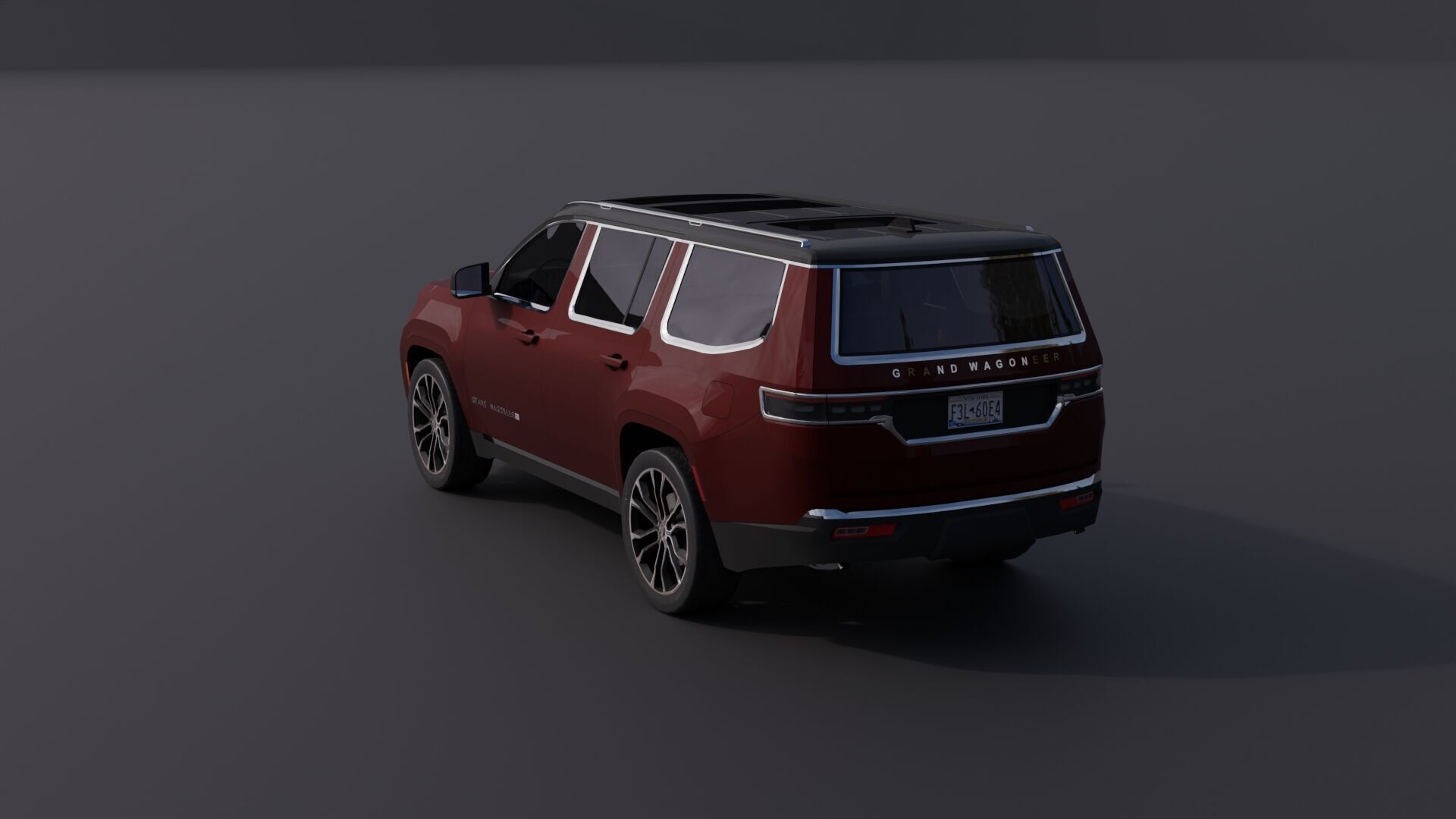 Jeep Grand Wagoneer Low-poly 3D model_6