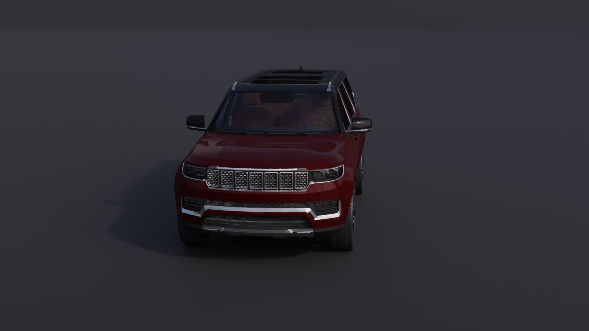 Jeep Grand Wagoneer Low-poly 3D model_24
