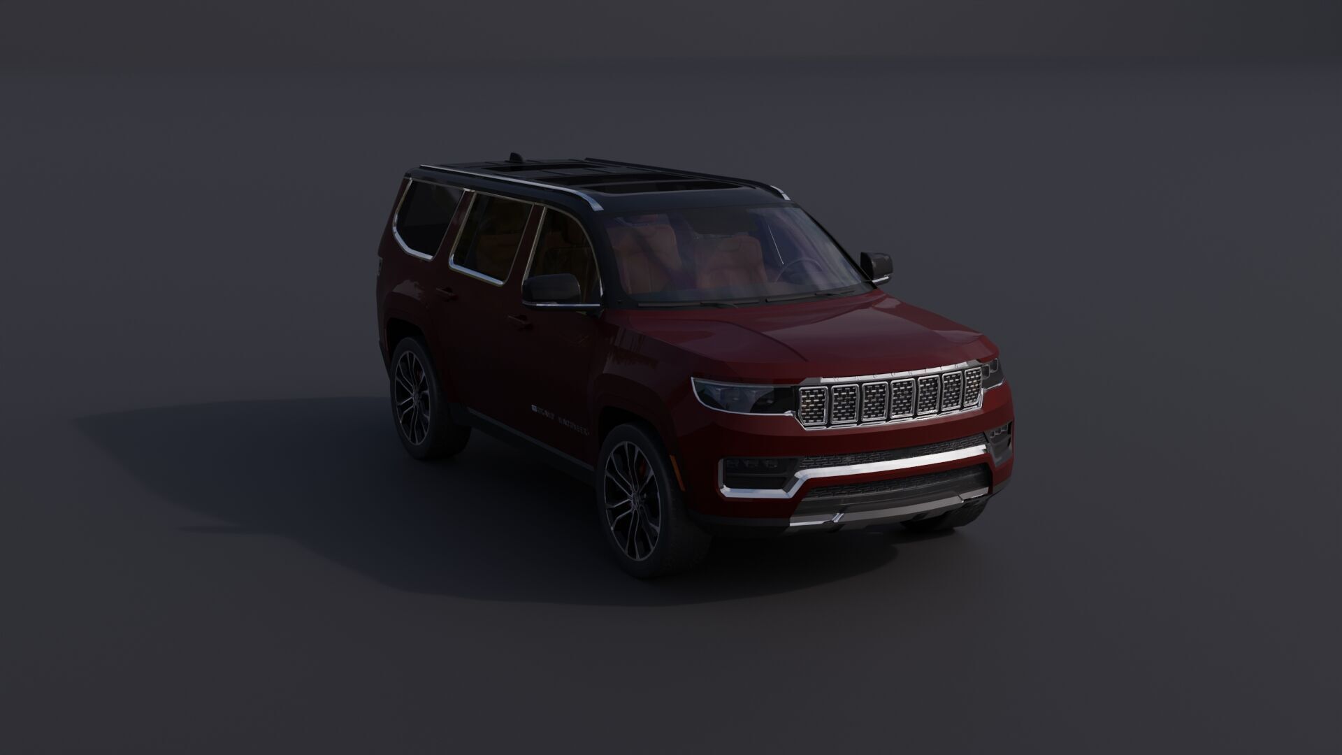 Jeep Grand Wagoneer Low-poly 3D model_21