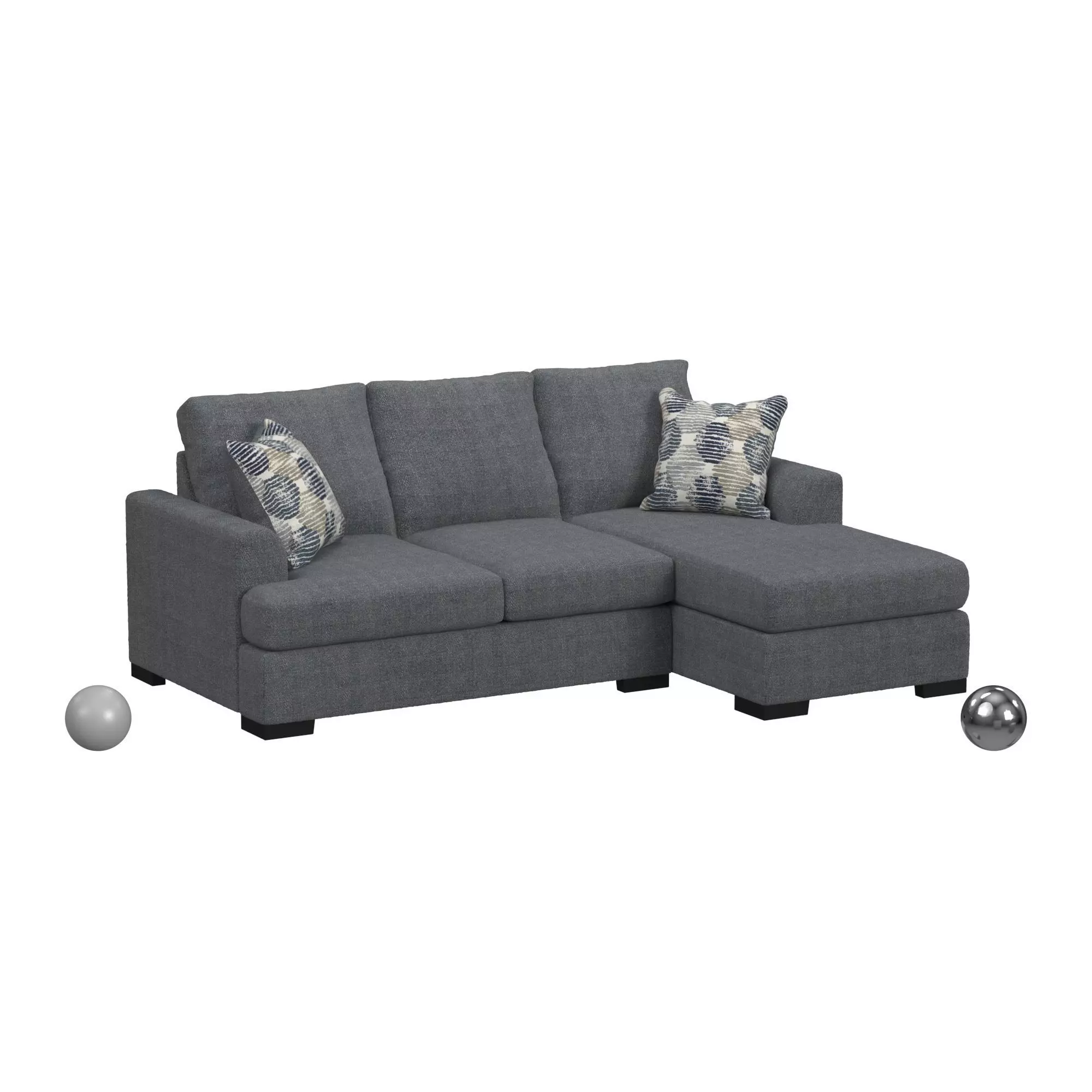 Sofa Chaise Charisma - Willow Collection by Flexsteel 3D model_0