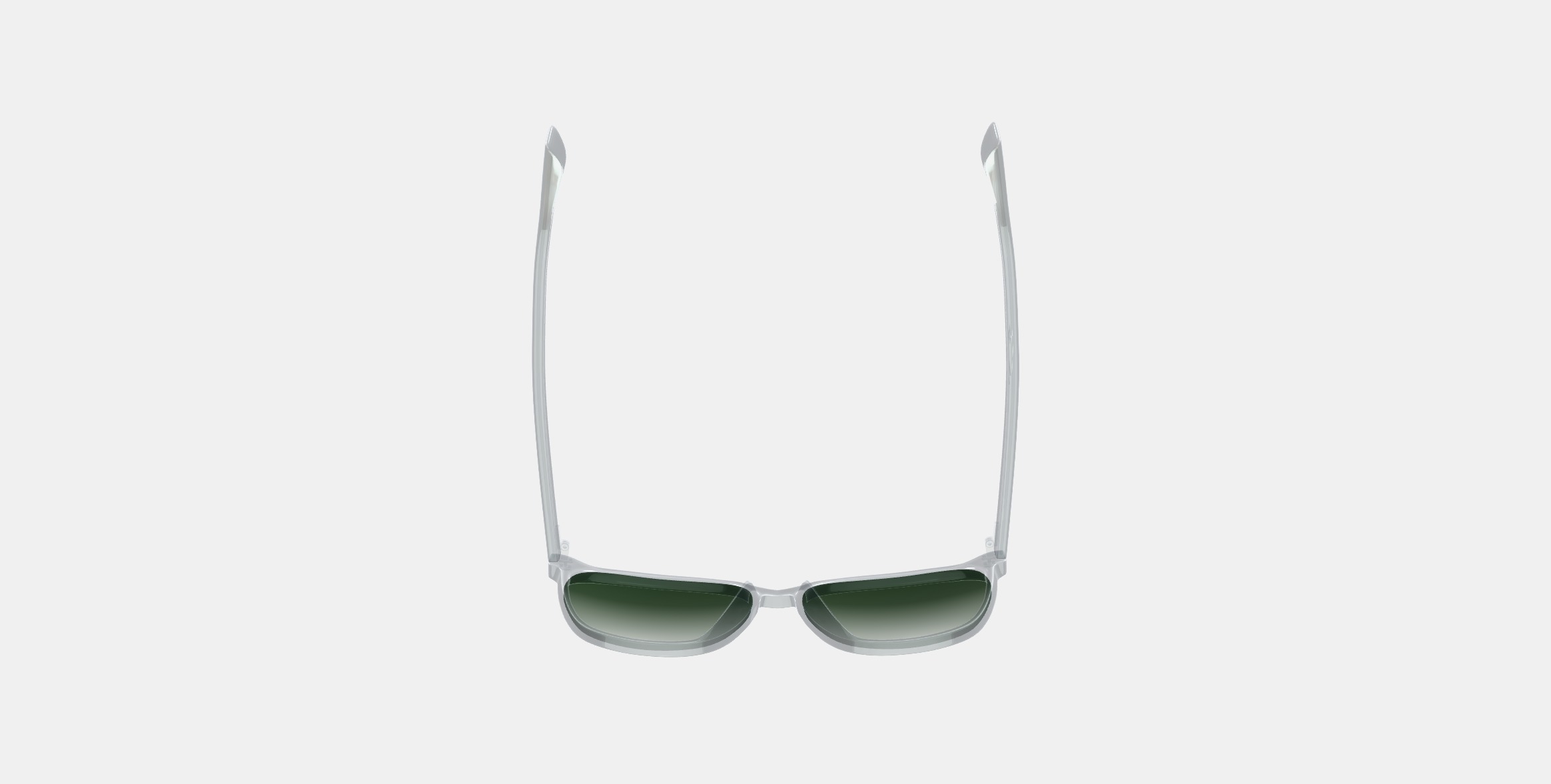 Esme Low Bridge Fit Sunglasses in Crystal 3D model_7