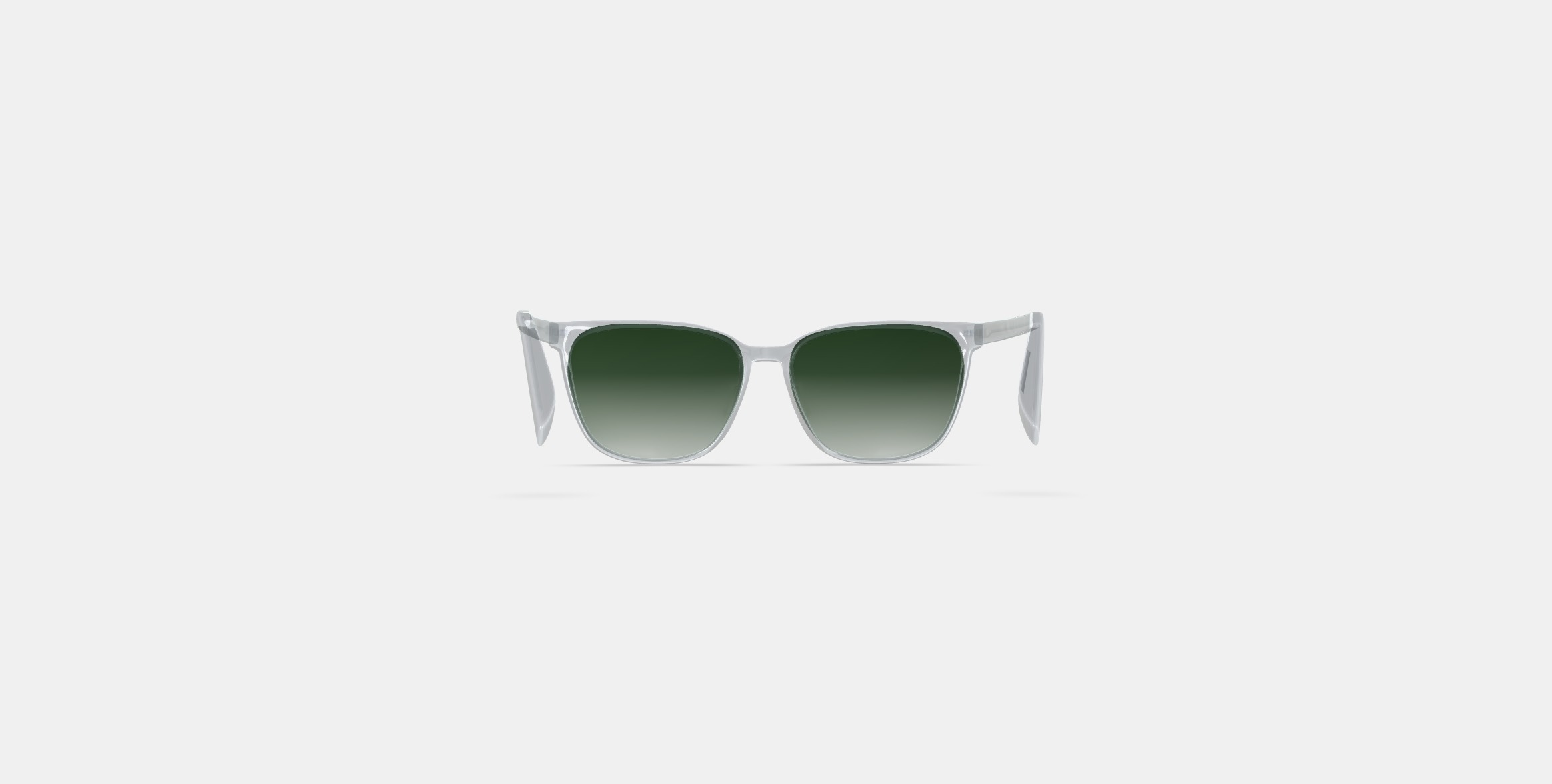 Esme Low Bridge Fit Sunglasses in Crystal 3D model_14