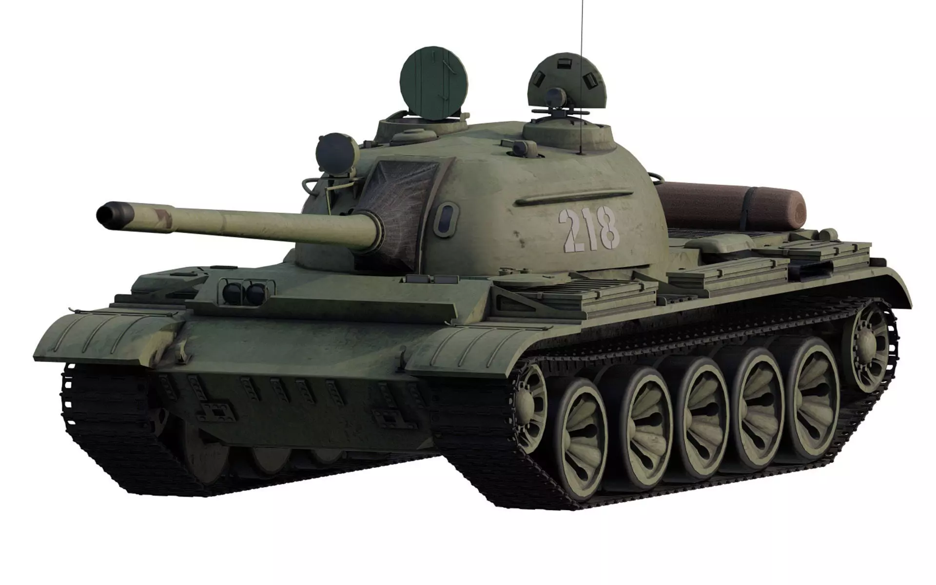 T-55 with interior 3D model_0