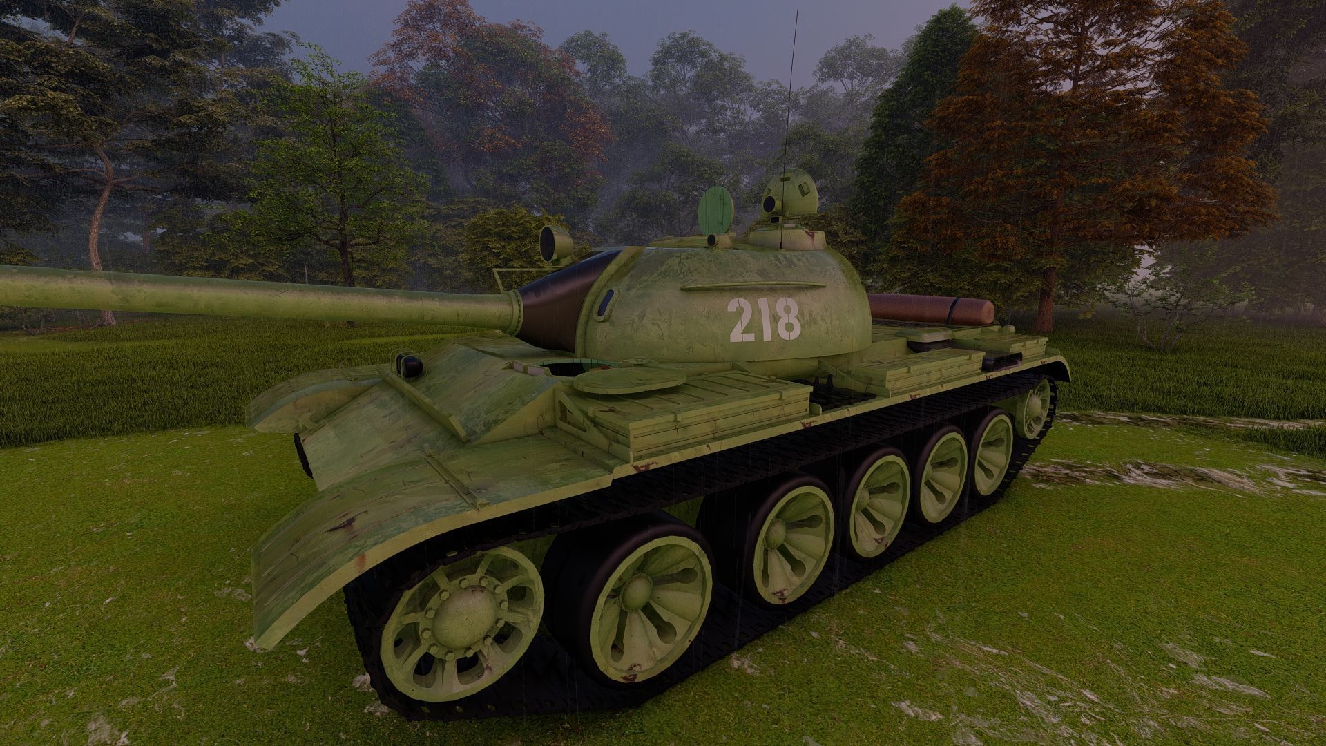 T-55 with interior 3D model_21