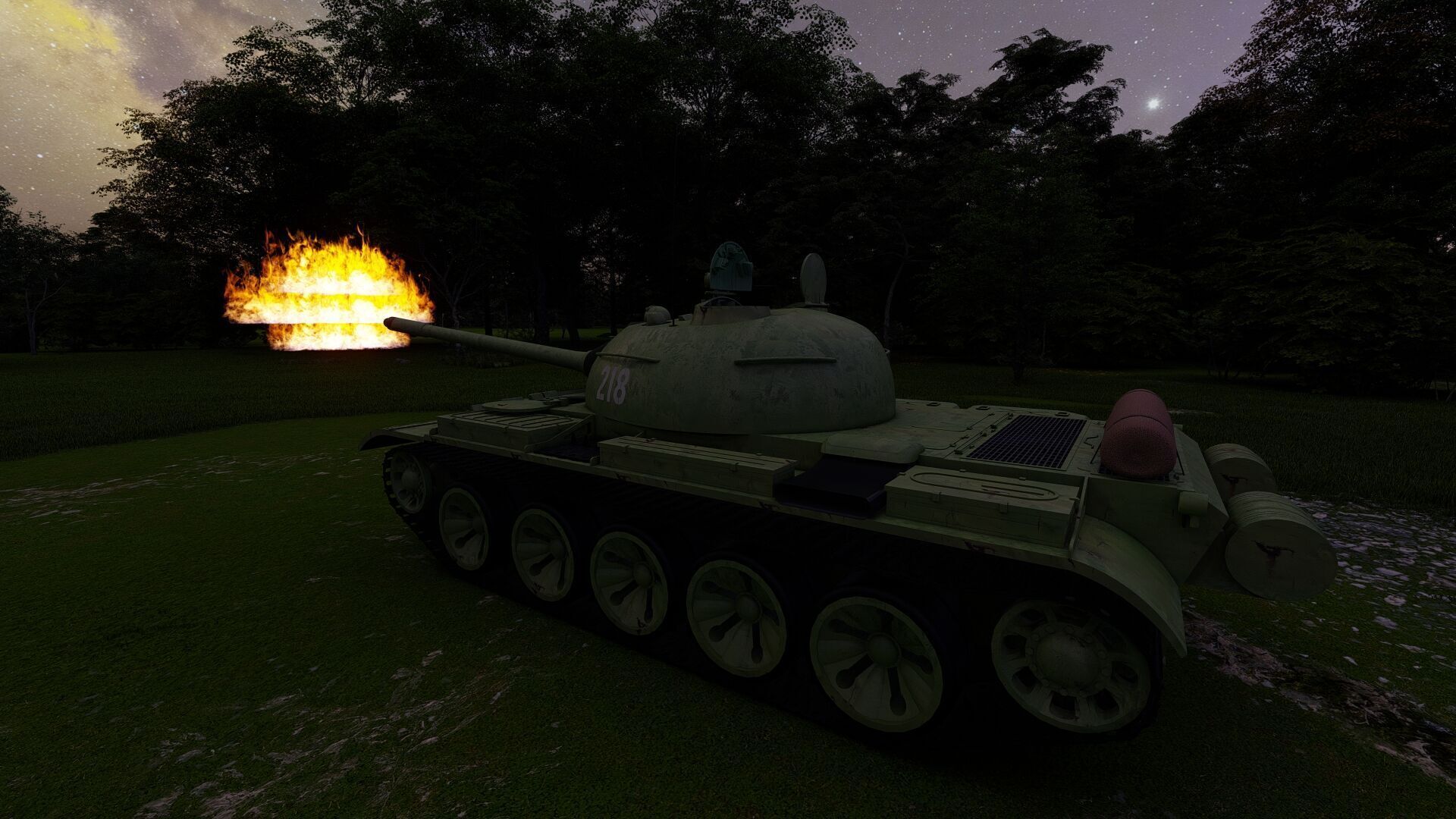 T-55 with interior 3D model_17