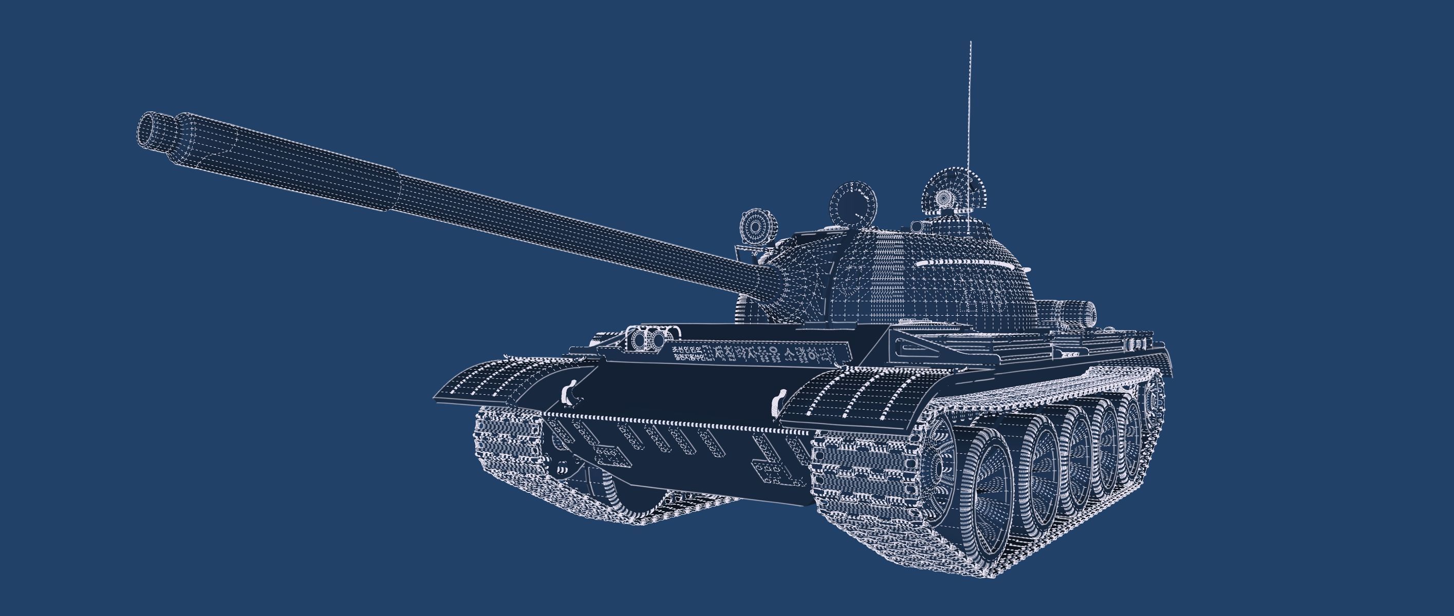 T-55 with interior 3D model_31