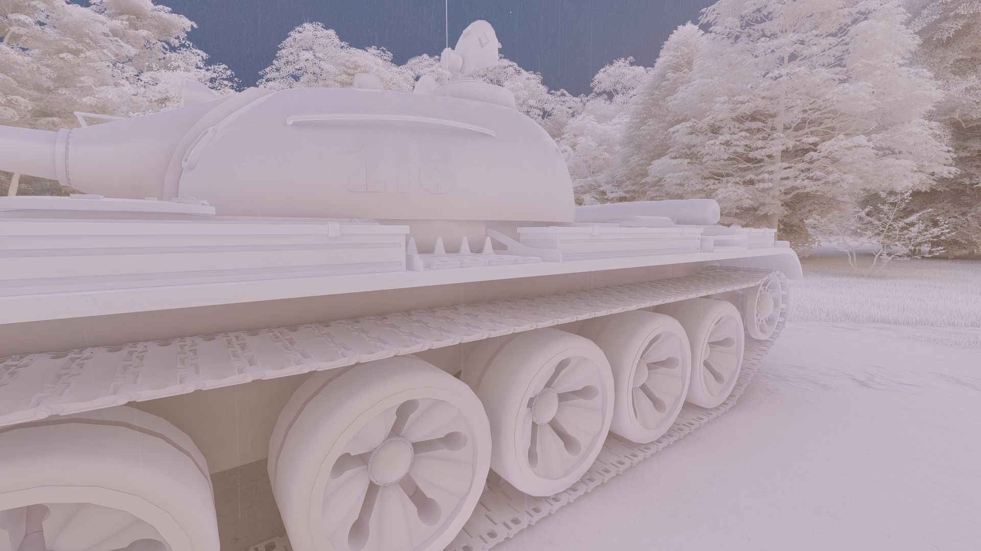 T-55 with interior 3D model_28