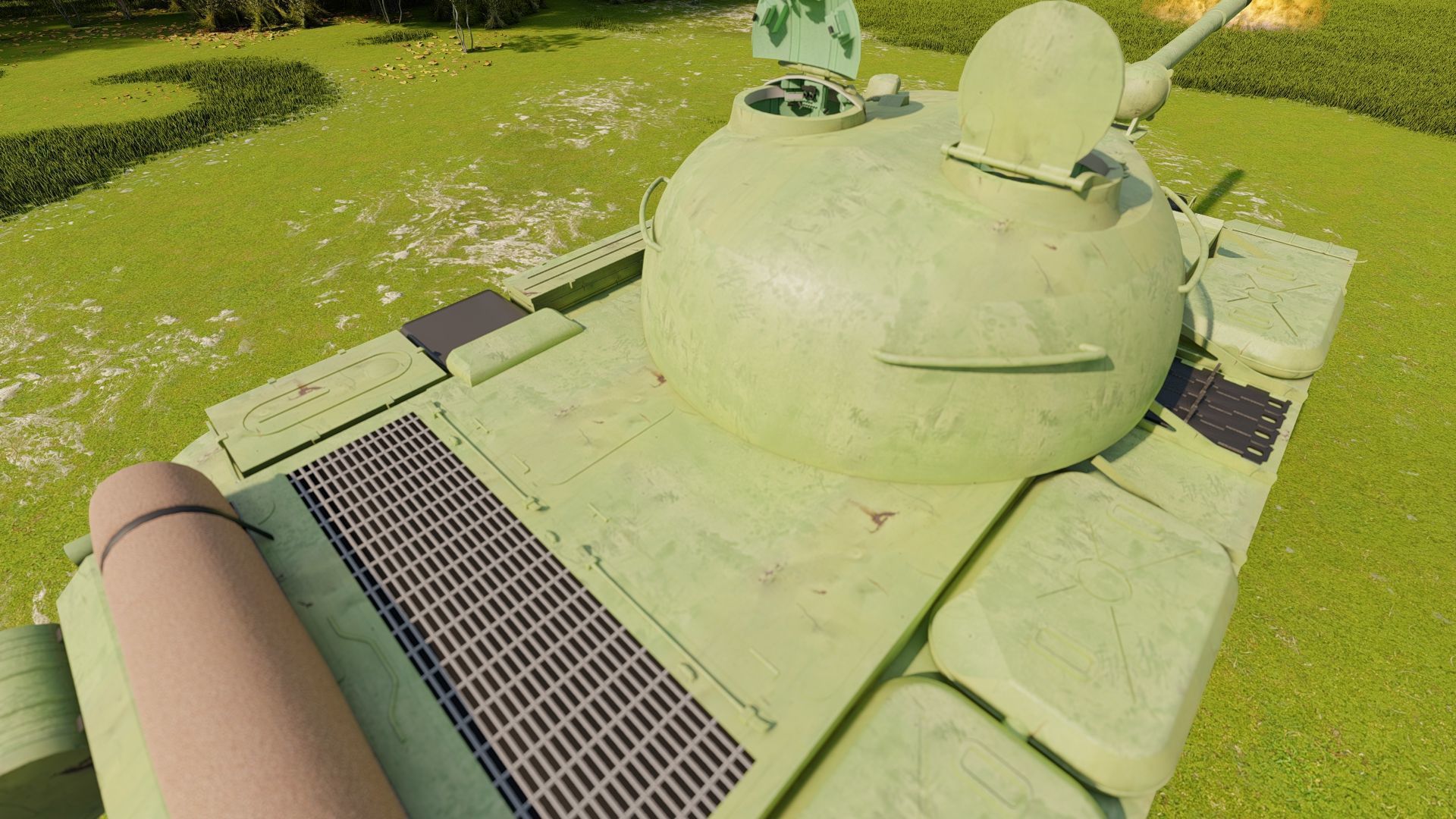 T-55 with interior 3D model_7