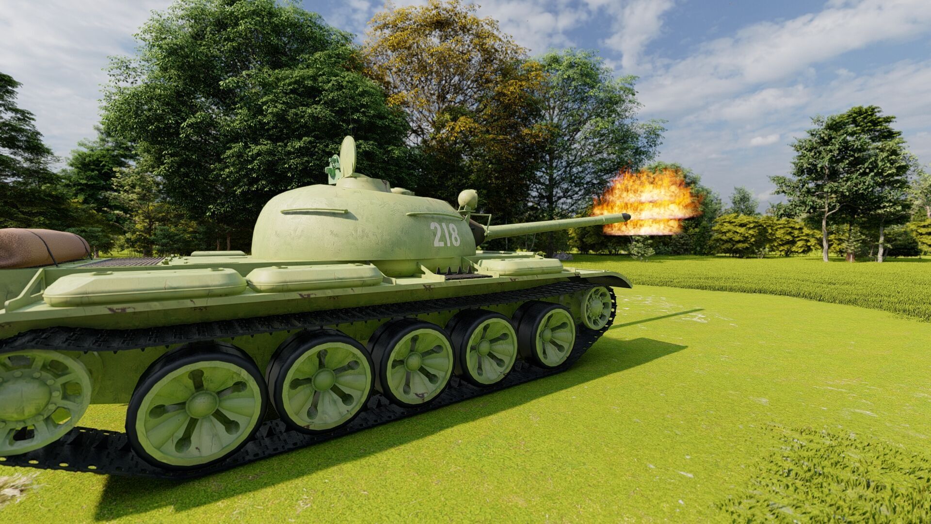 T-55 with interior 3D model_3