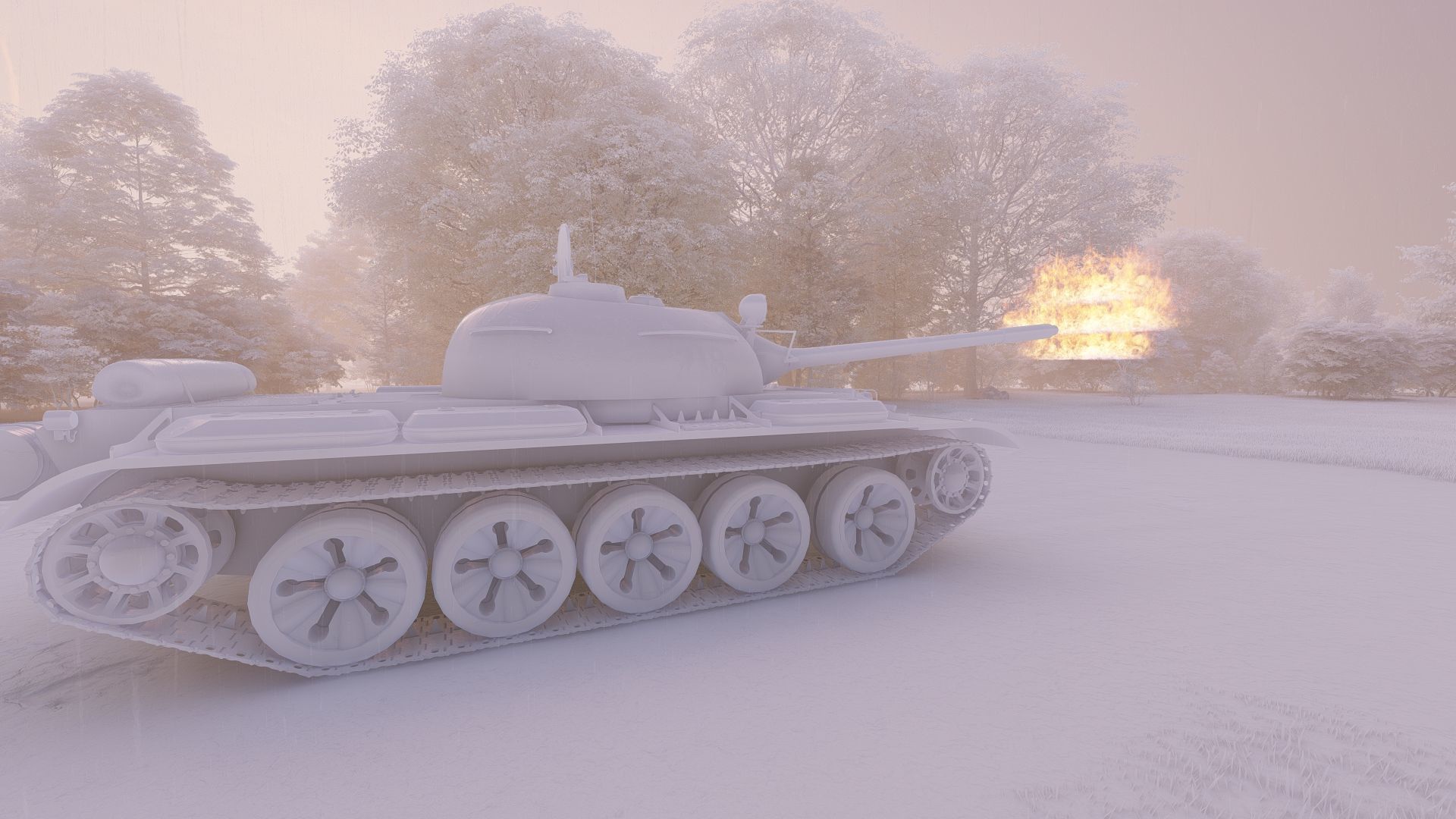 T-55 with interior 3D model_25