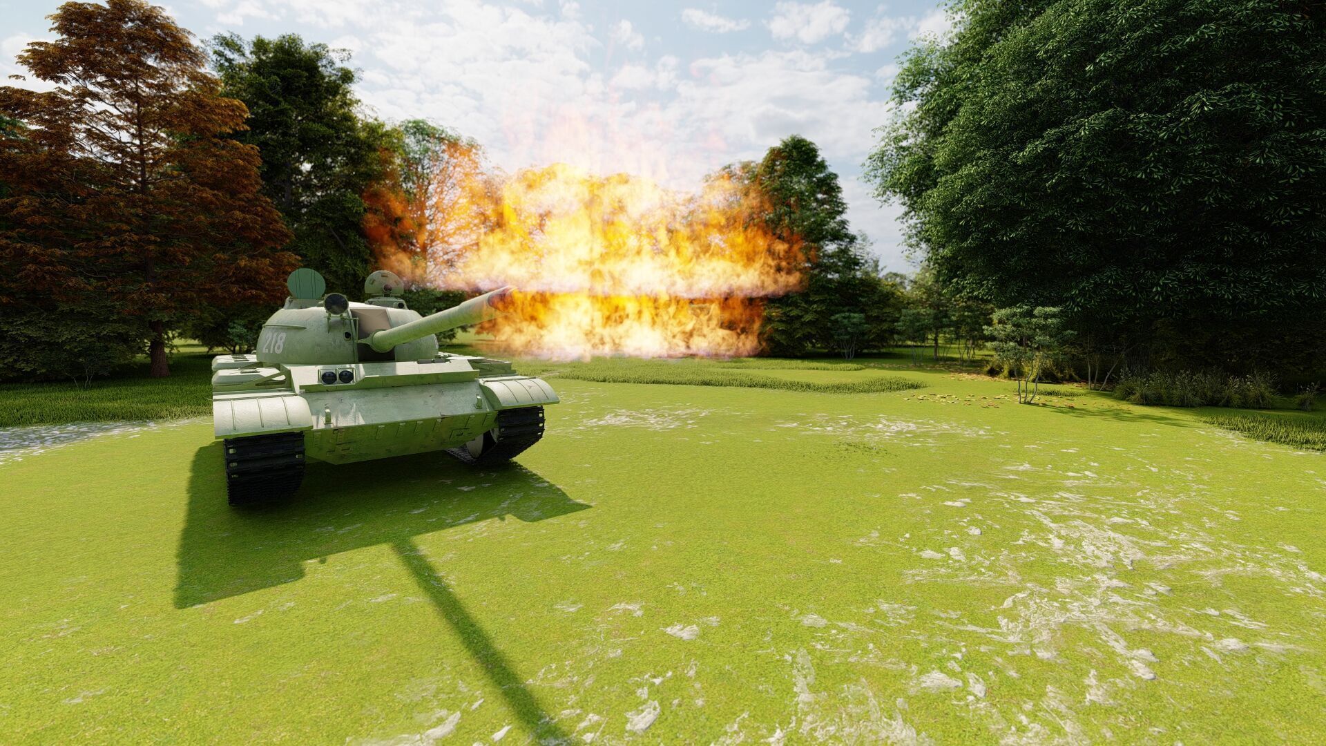 T-55 with interior 3D model_5